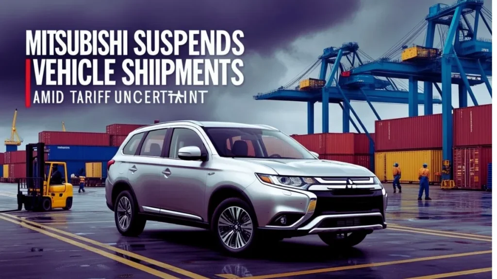 Mitsubishi Suspends U.S. Vehicle Shipments Amid Tariff Uncertainty 